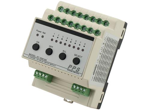 8路16A開(kāi)關(guān)執(zhí)行模塊-ET-R0816A